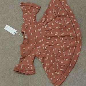 Quincy Mae NWT Clay Ditsy Dress 3-6 Months